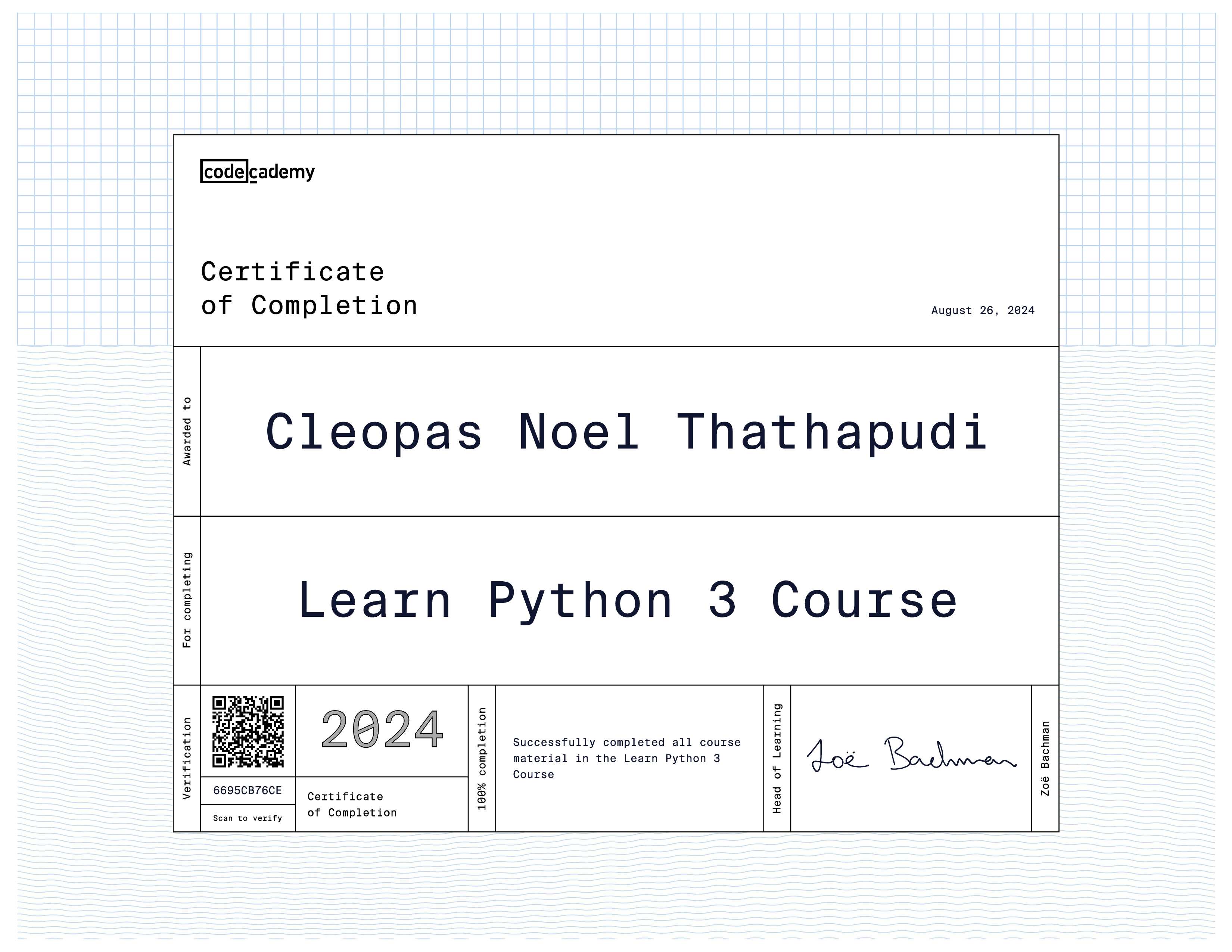 Learn Python 3 Course